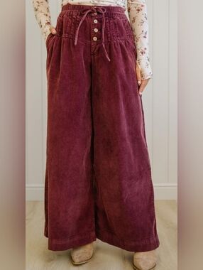 Betty Buttoned Corduroy Pants